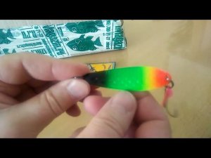 Распаковка посылки с блесной German колеблющаяся. Универсал 8103