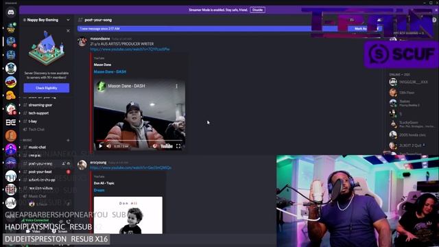 T-Pain wants to fight me😂😂 - T-Pain Reacts to Mason Dane - DASH смотреть онлайн