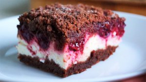 Самый вкусный пирог с творогом и вишней. Мягкий, нежный, сочный.