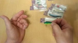 Распаковка посылки с воблером Kosadaka Dot Vib 40S