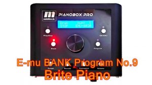 MIDITECH PIANOBOX PRO "Brite Piano (E-mu map)"