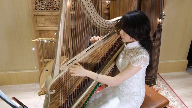天空の城ラピュタ - 君をのせて ハープ(箜篌) 演奏 / Laputa Castle In The Sky - Carrying You Harp Performance смотреть онлайн