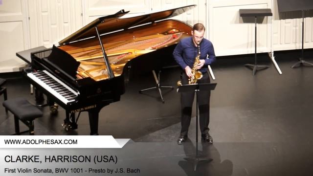 Dinant 2014 - CLARKE, harrison (First Violin Sonata, BWV 1001 - Presto by J.S. Bach) смотреть онлайн