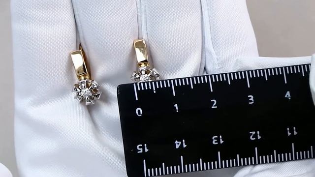 Золотые серьги Александра с бриллиантом 1021708сбк смотреть онлайн