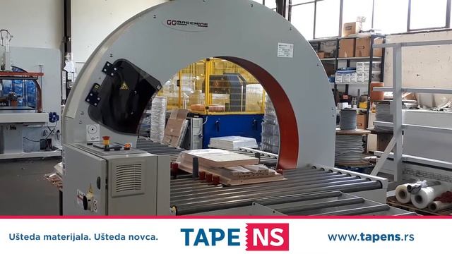 Mašina za horizontalno pakovanje (umotavanje) streč folijom смотреть онлайн