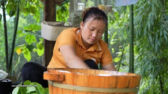 Rainstorm crisis, Harvesting vegetables & melons - Luu Linh Building New Life смотреть онлайн