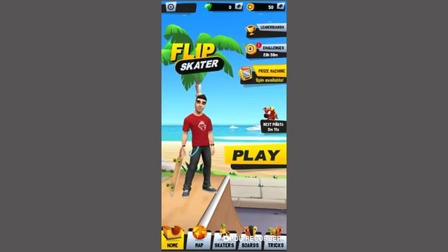 Game offline santai dan seru,cocok buat bermain di waktu kosong,flip skater mod apk