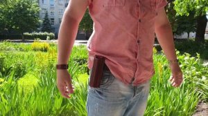 Ключница из натуральной кожи "Цилиндр". Как ношу её я.