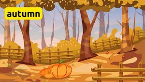 Seasons for kids. Vocabulary