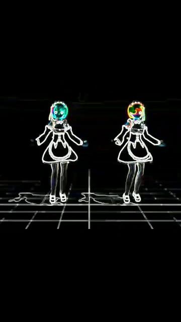 Рам и Рем. Re:Zero. #anime #shorts #dance #drop #neon смотреть онлайн