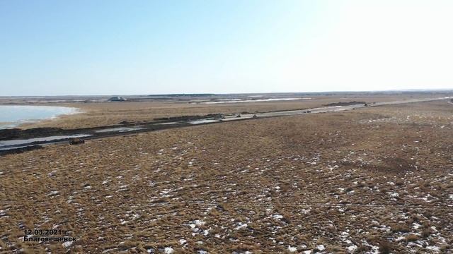 Строительство моста через Зею в Благовещенске. 12 марта 2021 смотреть онлайн