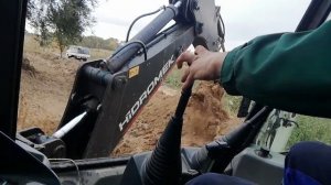 Работа задним ковшом #hidromek #hmk #3в1 #рычаги