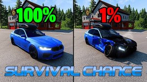 Реалистичные аварии с шансом на выживание #47 😱|BeamNG.Drive| Бименджи Драйв