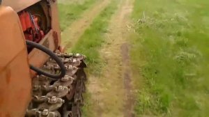 ДТ-75 с новым двигателем А-41 борнование