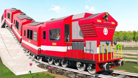 Мультики про поезда. Приключенческая поездка на игрушечном поезде. 🚂💥 Мультики для детей смотреть