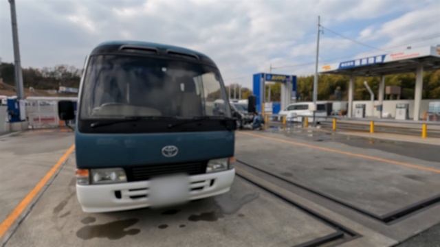 マイクロバスを洗車してみた。【大掃除】