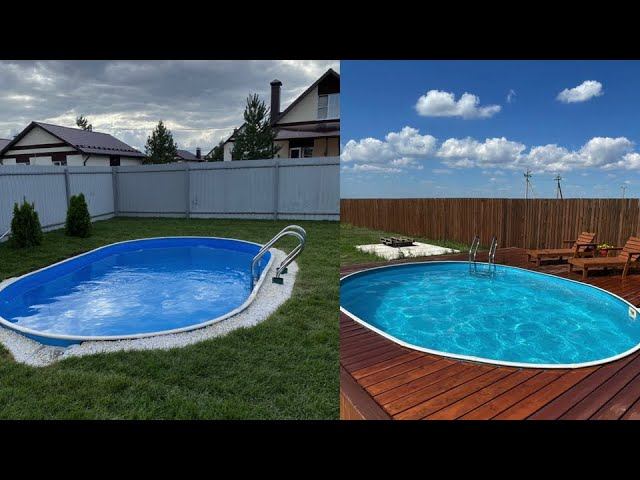 Какие виды морозоустойчивых бассейнов каркасных Лагуна - Вкапываемые, Наземные, Круглые, Овальные