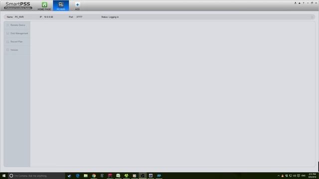 PC NVR Setup
