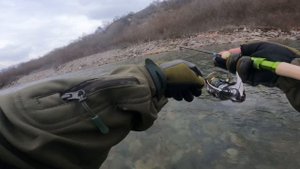 Ловля форели в марте в горных реках Кавказа 🎣 тест драйв новой палочки Metsui Master Jet 562 #trout