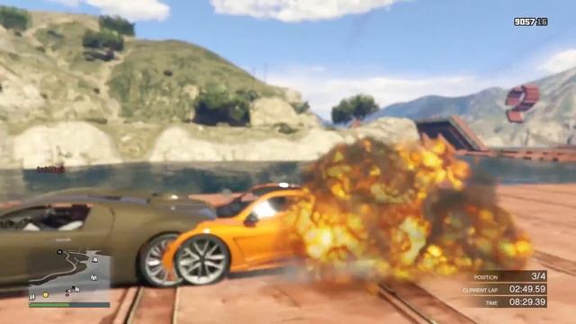 GTA 5 Online Funny Moments - Races! | Under the Map Glitch!