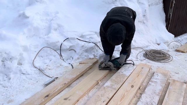 Строительство каркасной бани 6*8, установка стропил. @Oleg_Mi_Ivanov