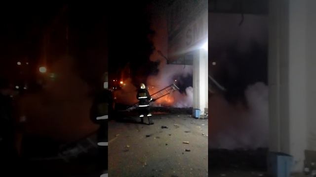 Пожар на Шагабутдинова-Шевченко в Алматы 31 декабря 2014 3 смотреть онлайн