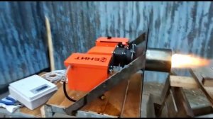 Обязательная настройка и запуск горелки перед отправкой. Горелка на отработке  Дарра 40