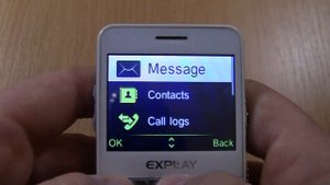 Explay BM55 white incoming call
