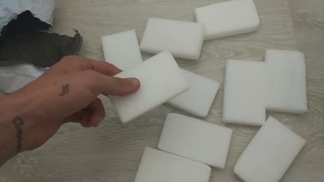 Меламиновые волшебные губки посылка с Алиэкспресс смотреть онлайн