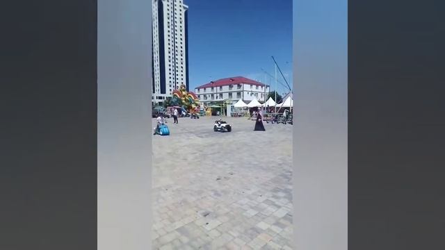 Мое первое видео. Очень важна ваша поддержка. Прогулка по Грозному. Грозный Сити.🏢цветочный парк