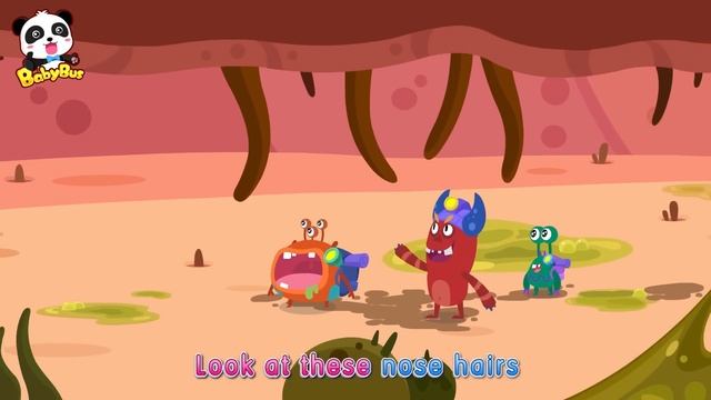 Germs in My Nose | Sick Song | Play Safe Song | Nursery Rhymes | Kids Songs | Baby Cartoon | BabyBu