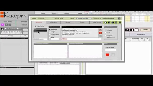 Demonstration kalepin logiciel de planification pour les entreprises