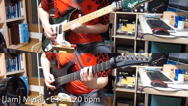 [Jam] Metal - E-A - 120 bpm смотреть онлайн