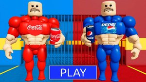 КОЛА СТРОНГ БАРРИ против ПЕПСИ СТРОНГ БАРРИ в "ПОБЕГЕ ИЗ ТЮРЬМЫ БАРРИ"! Новый страшный Обби #Roblox