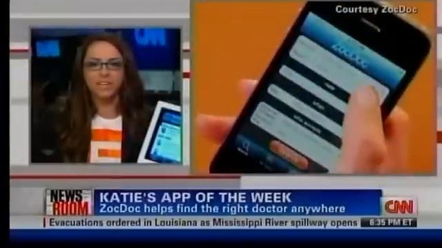 The ZocDoc iPhone app is on CNN!