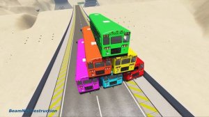 #beamngdrive - School Bus Crashes & Jumps 172