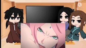 Uchiha Family react to Sakura Haruno/Uchiha°Sasusaku°Naruto reaction^^