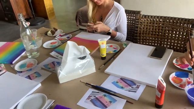 Beginners Acrylic Art Workshop Vlog смотреть онлайн