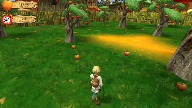 Игра «Компьютерные приключения Аленушки и Еремы» (Яблоневый сад) (Высокие настройки графики) смотреть онлайн