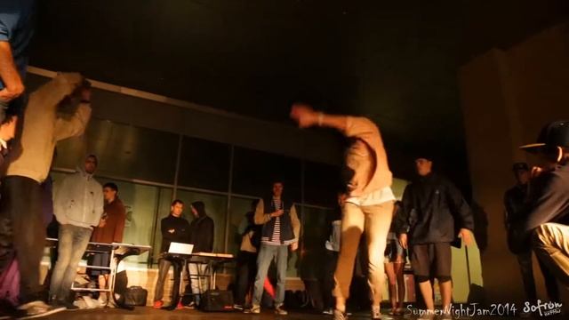 Summer Night Jam 2014 Popping  Locking Final Банкай Дус vs Пальма Рокет