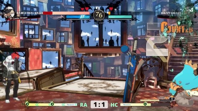 GGST ▰ Zando (#1 Ranked Ramlethal) vs Tiger_Pop (#1 Ranked Happy Chaos). Guilty Gear Strive