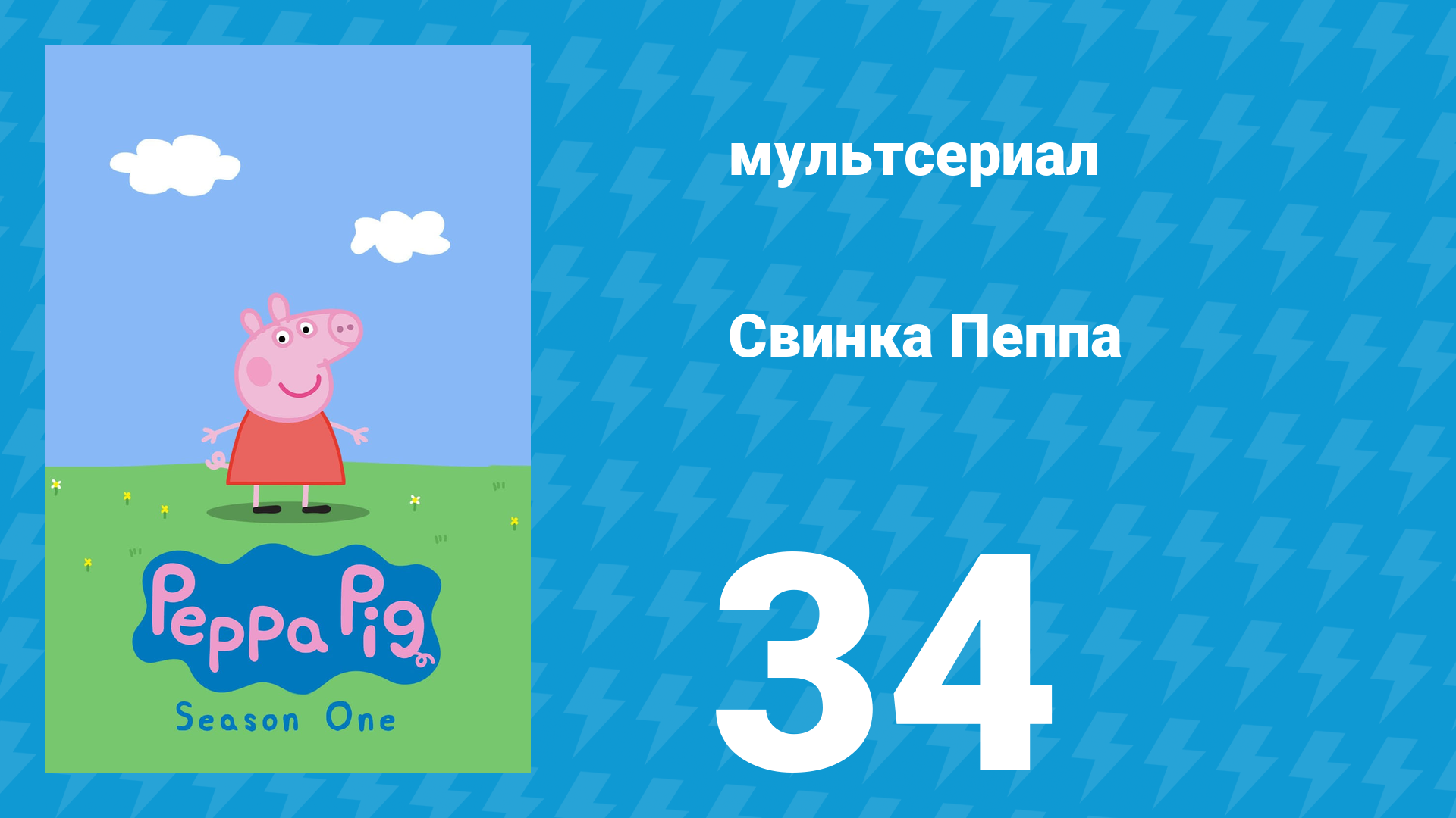 Свинка Пеппа 1 сезон 34 серия (мультсериал, 2004)