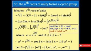 CYCLIC GROUPS, PART-I PPT VIDEO