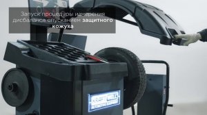 Балансировочный станок с ЖК монитором 21,5" для колес грузовых автомобилей полуавтоматический