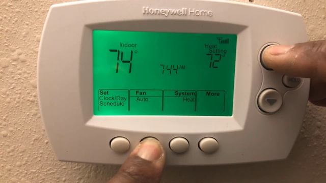 Function 03 How To Set Honeywell Smart Thermostat To Heating Fan Control Gas/Electric 6500WF 6580WF