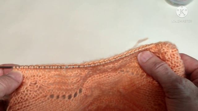 Воздушная французская кофточка с японским узором готова. Как вязала. смотреть онлайн