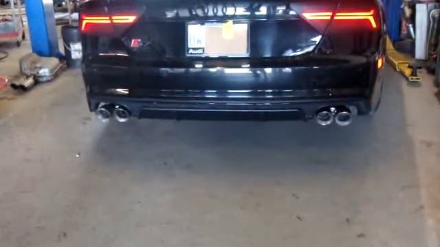 L&G Auto-2016 Audi S7 Exhaust Mufflers Delete and Resonator Delete with X pipe смотреть онлайн