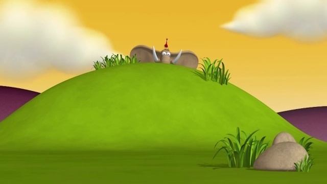 Газон  Волна тепла  Забавный мультяшный животных  Газон Русский