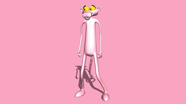Pink Panther 3D Model смотреть онлайн