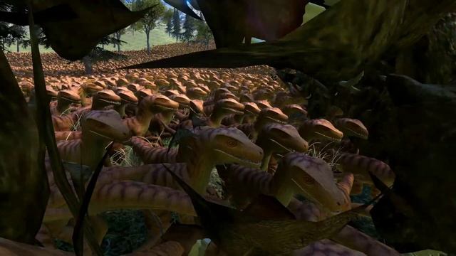 10000 Chimera vs 40000 Velociraptor - Ultimate Epic Battle Simulator смотреть онлайн